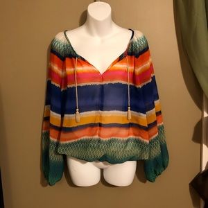 💖 $5 Tropical Boho Blouse